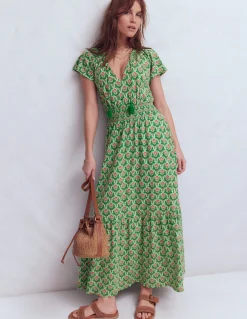 Robe longue Tala en jersey à volants