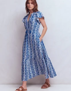 Robe longue Tala en jersey à volants