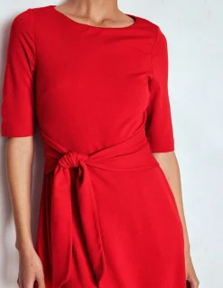 Robe Mathilde en point de Rome à nouer à la taille