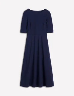 Robe Mathilde en point de Rome à nouer à la taille