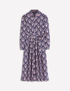 Robe midi Alexa à manches longues