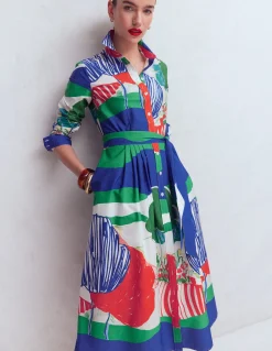 Robe midi Alexa à manches longues