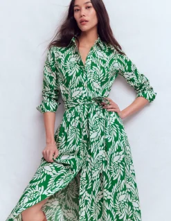 Robe midi Alexa à manches longues