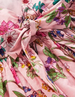 Robe midi avec nœud au dos