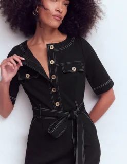 Robe midi Bria en point de Rome