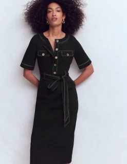 Robe midi Bria en point de Rome