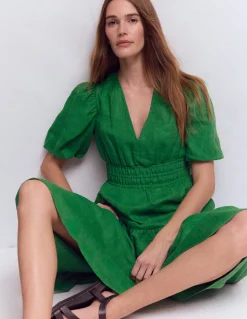 Robe midi Irene en lin