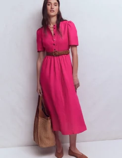 Robe midi Ivy en lin