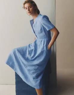 Robe midi Ivy en lin