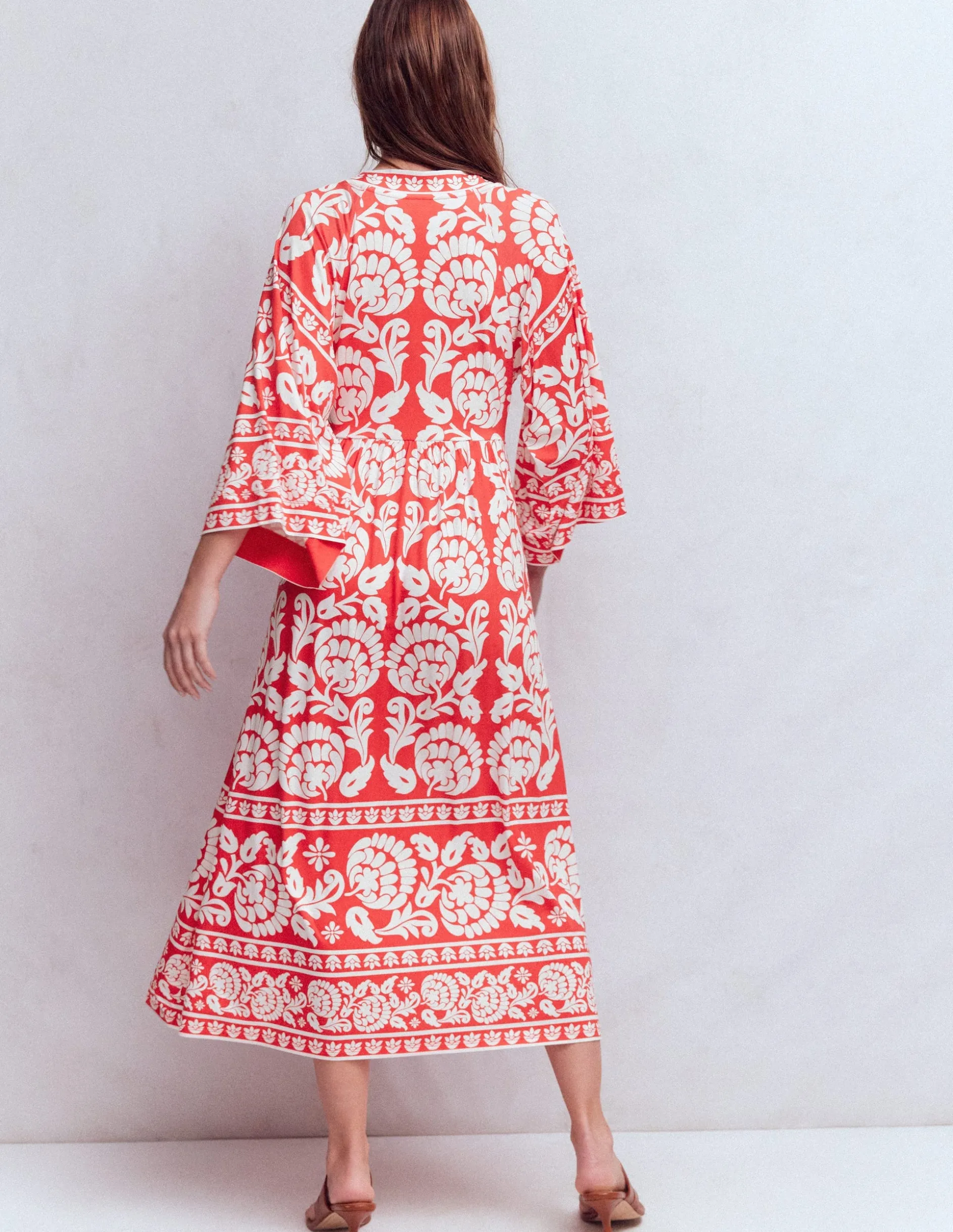 Robe midi Nell façon kimono en jersey