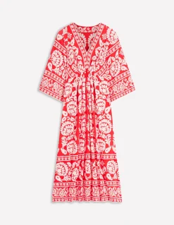 Robe midi Nell façon kimono en jersey