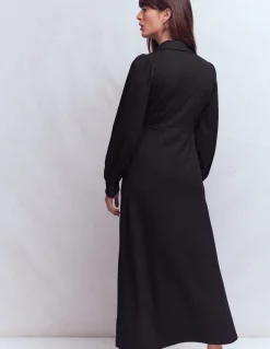 Robe midi Pip zippée en point de Rome