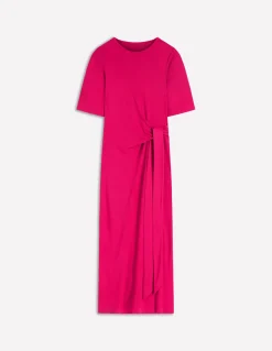 Robe midi Zinnia en point de Rome à nouer