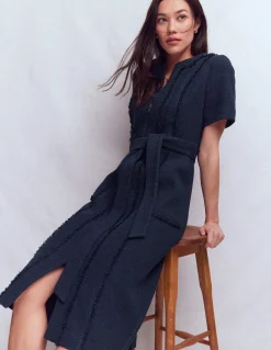 Robe texturée Ruth à fermeture zippée