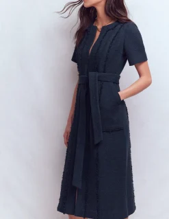 Robe texturée Ruth à fermeture zippée