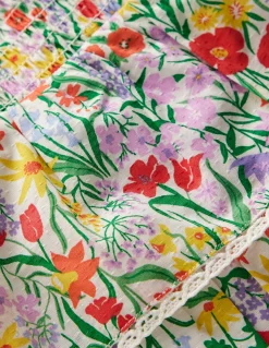 Robe tissée à volants