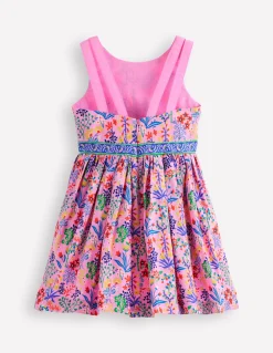 Robe évasée à bretelles multiples