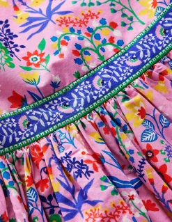 Robe évasée à bretelles multiples