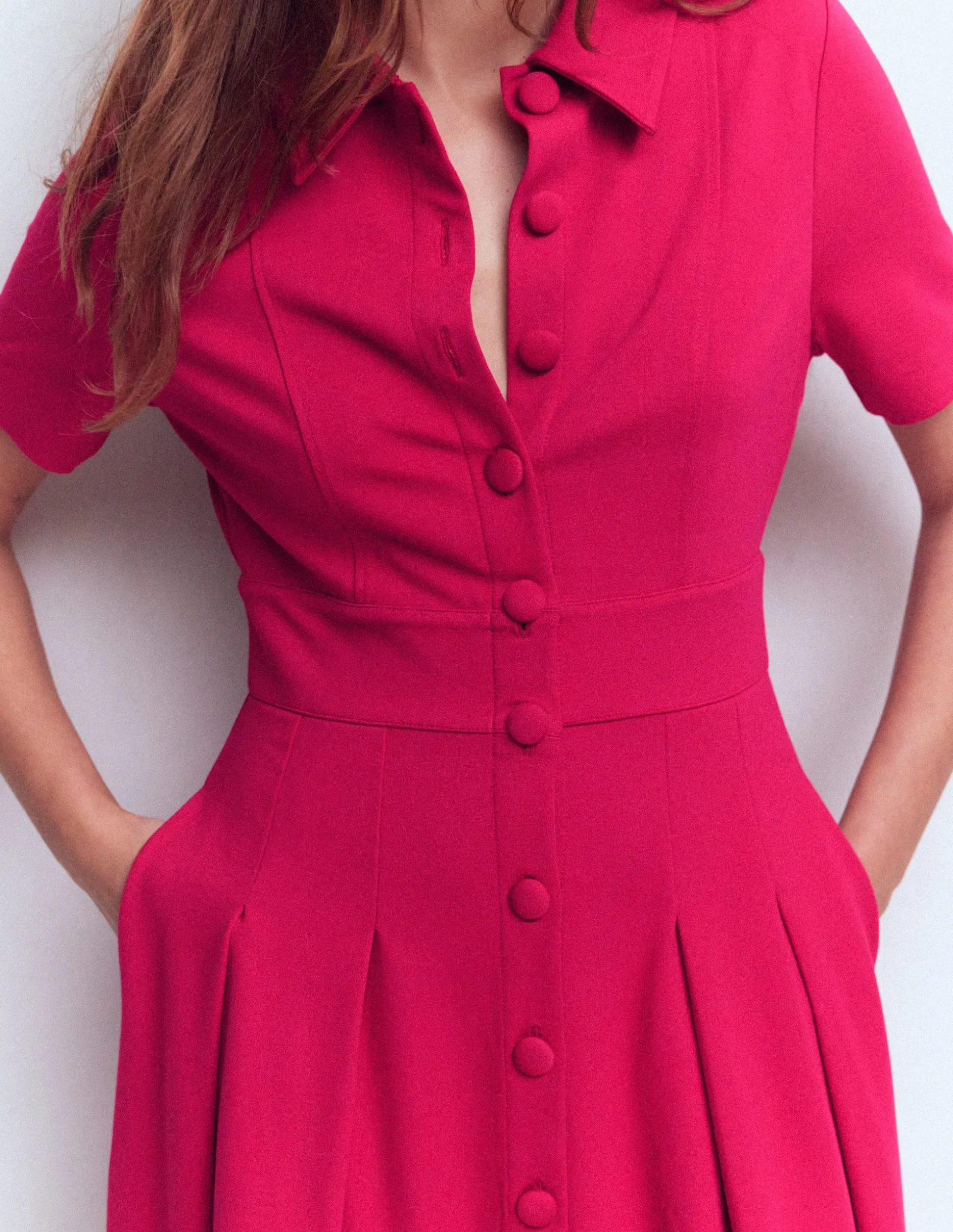 Robe-chemise Bridget en point de Rome