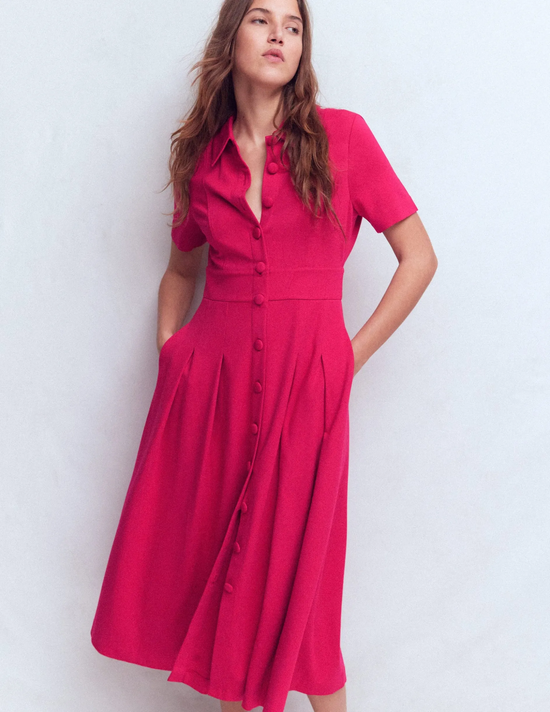 Robe-chemise Bridget en point de Rome