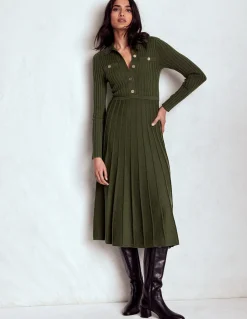 Robe-chemise Brönte en maille côtelée