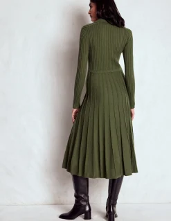 Robe-chemise Brönte en maille côtelée