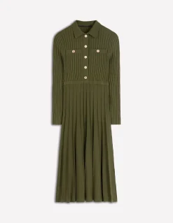 Robe-chemise Brönte en maille côtelée