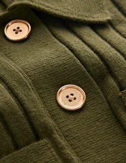 Robe-chemise Brönte en maille côtelée