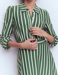 Robe-chemise courte en jersey Orla