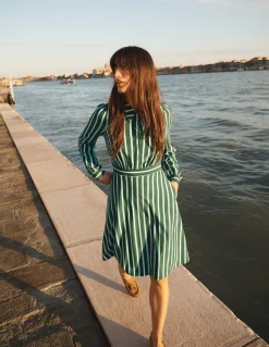 Robe-chemise courte en jersey Orla