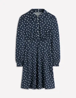 Robe-chemise courte en jersey Orla