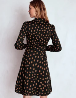 Robe-chemise courte en jersey Orla