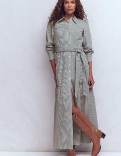 Robe-chemise longue Ellie en coton