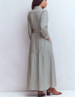 Robe-chemise longue Ellie en coton