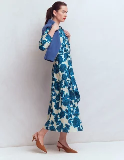 Robe-chemise longue Ellie en coton