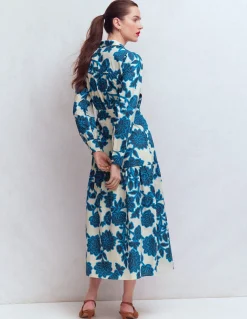 Robe-chemise longue Ellie en coton