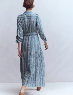 Robe-chemise longue Ellie en coton