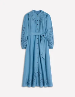 Robe-chemise Mae en lin mélangé