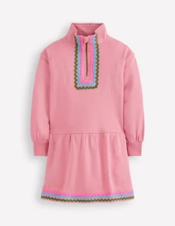 Robe-sweat partiellement zippée