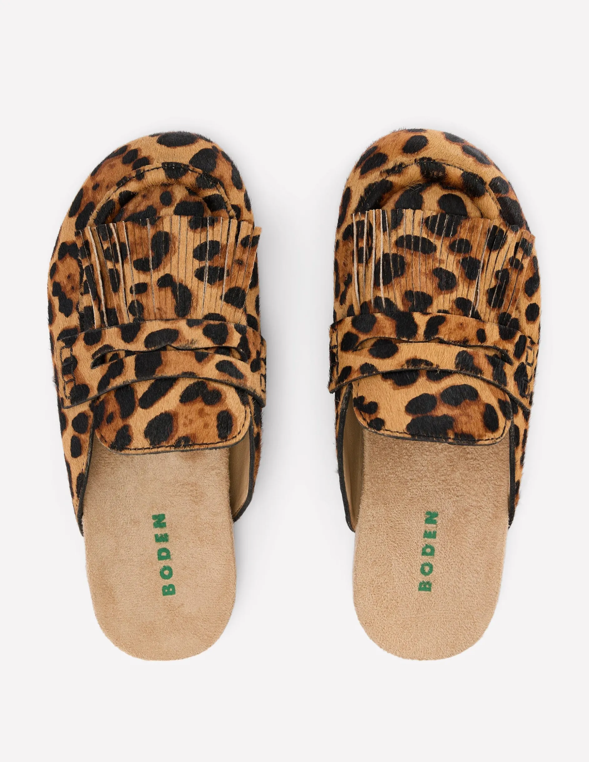 Sabots Etta façon mules avec franges