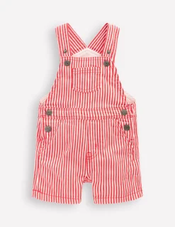 Salopette courte tissée