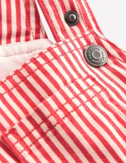 Salopette courte tissée