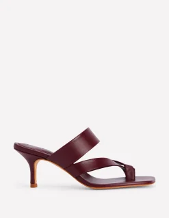 Sandales façon tongs à petits talons