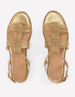 Sandales nouées à brides multiples