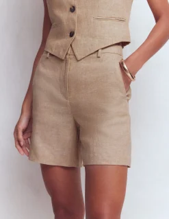 Short Belgravia en lin