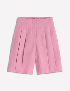 Short Highbury plissé en lin