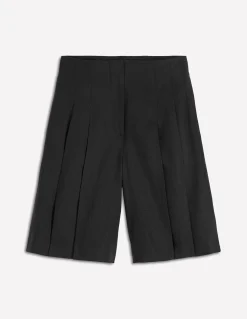 Short Highbury plissé en lin