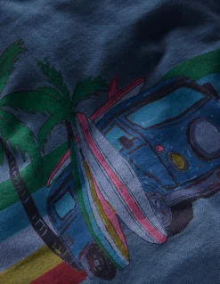 Sweat à capuche graphique teint en pièce