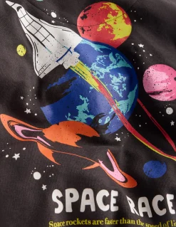 Sweat à capuche motif avant et arrière