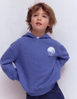 Sweat à capuche motif avant et arrière